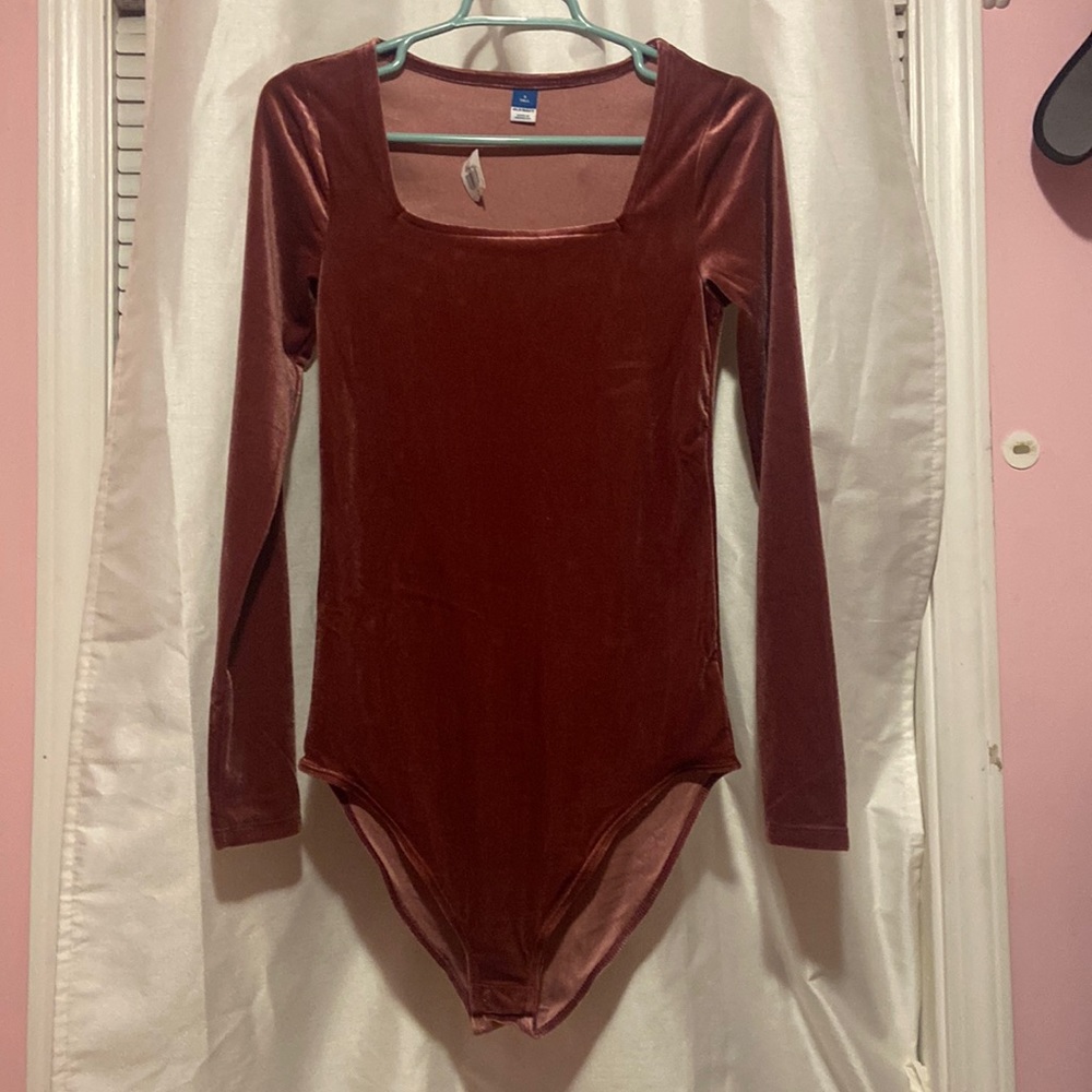 Old navy bodysuit rose gold